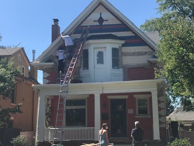 Victorian House During Painting Preview Image 2