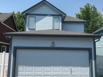 Repainted home exterior