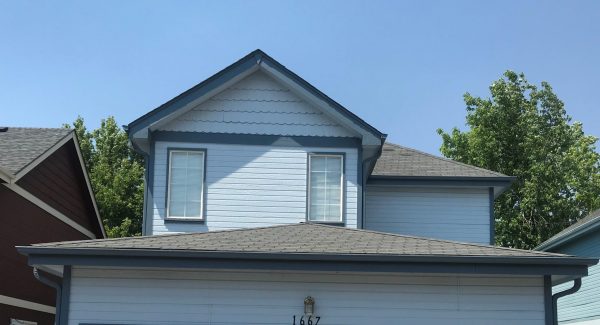 Repainted home exterior