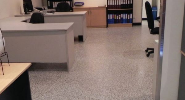 floor coating in office building
