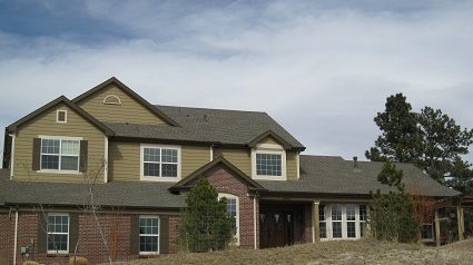 Exterior house painting by CertaPro painters in Franktown, CO