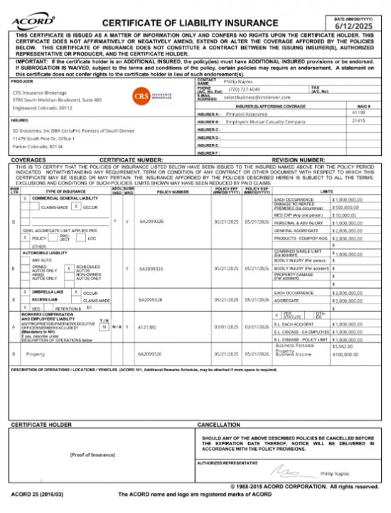 Insured Painting Services