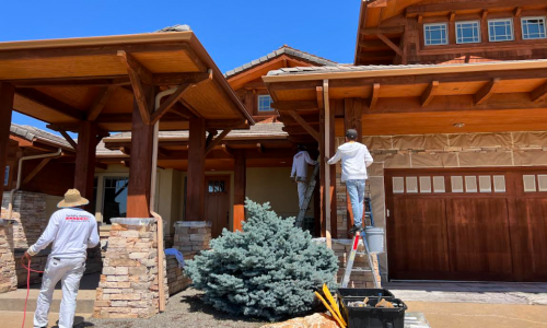 During The Staining Process