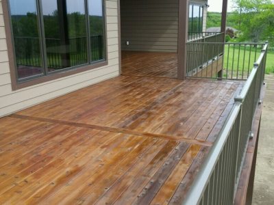 Waukee, IA Exterior Deck Staining Project