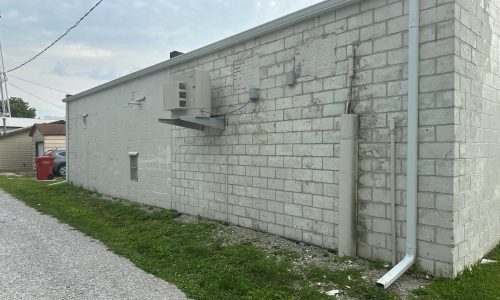 Commercial Facility Exterior Siding Before Painting
