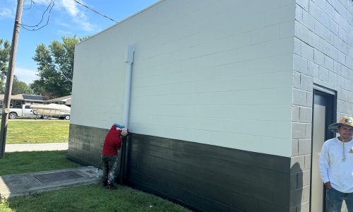 Commercial Facility Siding After Painting