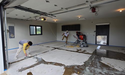 Garage Floor Recoating - Before
