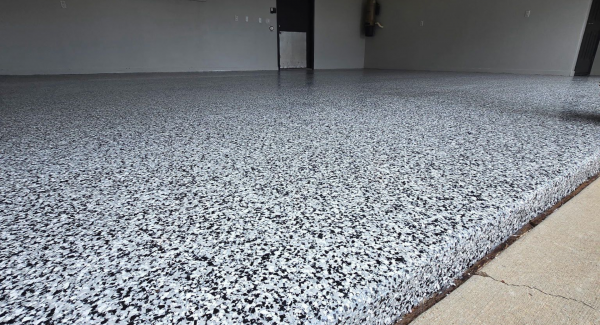 A Home Garage Recoating in Johnston