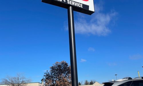 Pylon Sign Repainting - After