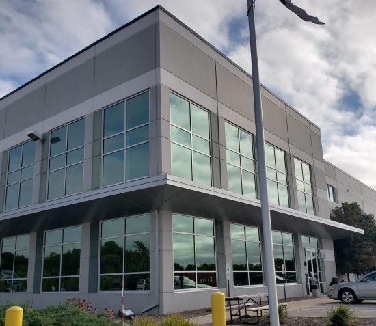 Exterior industrial facility painting job