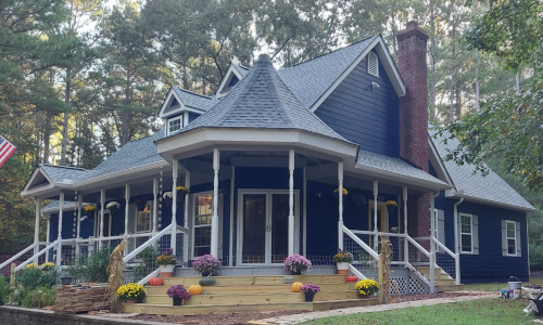 Blue Exterior Painting