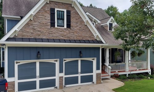 Blue Exterior Painting <br>Powder Springs, GA