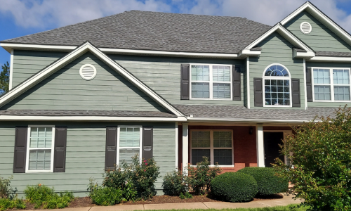 Green Exterior Painting