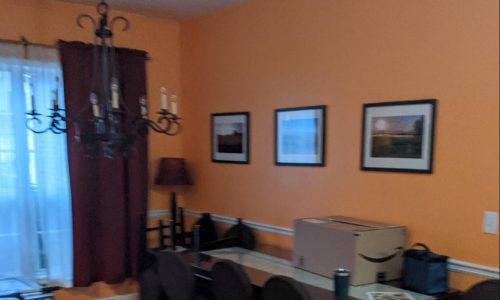 Before Dining Room Painting