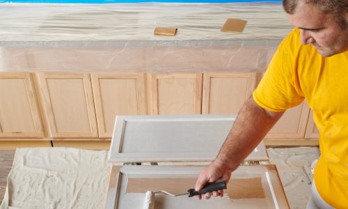 painting cabinets process