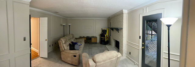 photo of repainted interior room