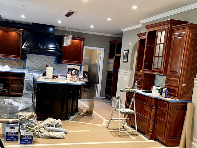 photo of kitchen in dunwoody to be repainted