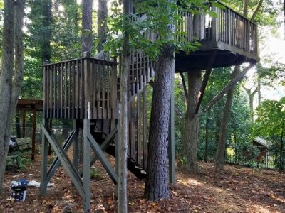 certapro painters of dunwoody - finished treehouse in dunwoody