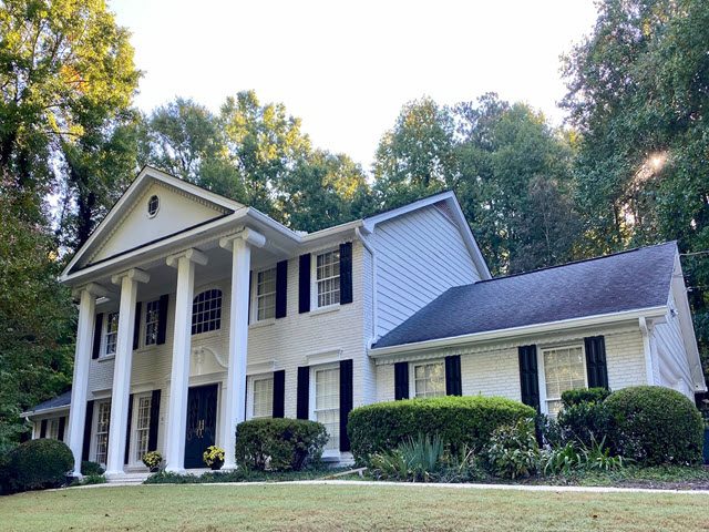 repainted brick exterior home in sandy springs ga - after photo Preview Image 4