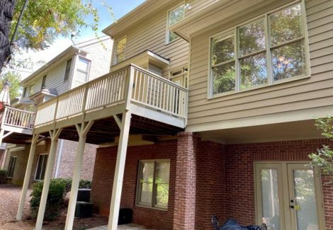 photo of repainted brick exterior home in sandy springs ga