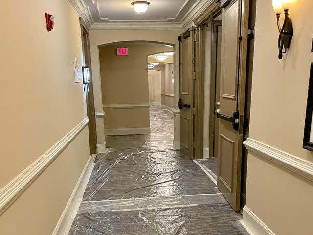 photo of hotel hallway being repainted by certapro painters of dunwoody Preview Image 1