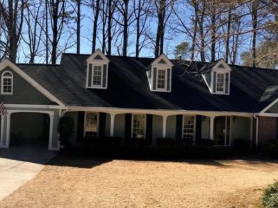photo of repainted exterior of home in sandy springs