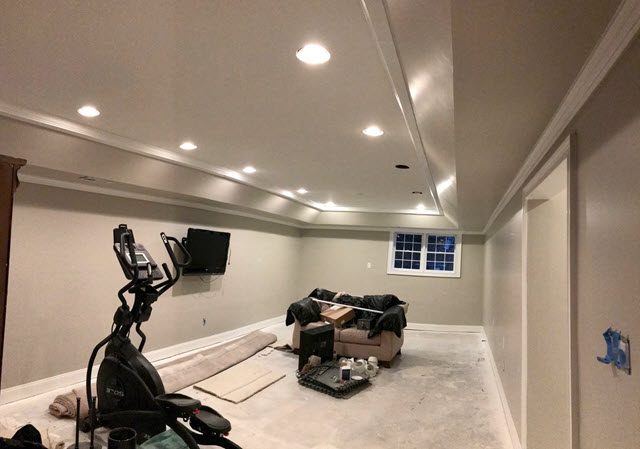 photo of repainted basement walls in sandy springs Preview Image 1