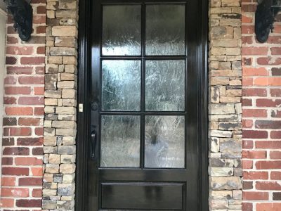 photo of repainted exterior door in dunwoody
