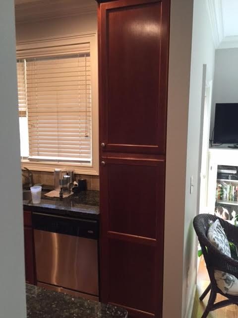 photos of kitchen cabinets before being repainted Preview Image 5