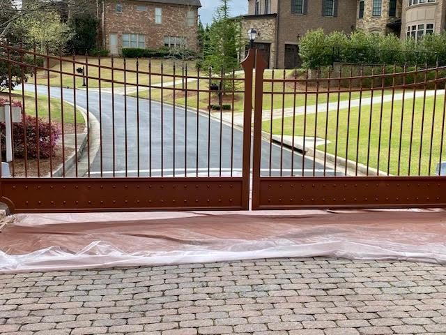 repainted entry gates into high end neighborhood in sandy springs Preview Image 1