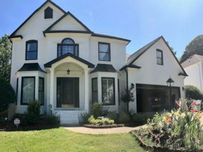 exterior repainting in dunwoody after photo front view