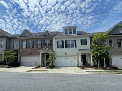 photo of repainted gated townhome community in peachtree corners ga