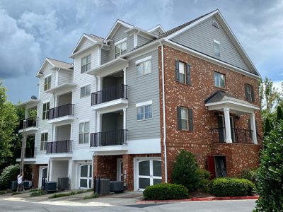 photo of repainted condominium building in sandy springs georgia