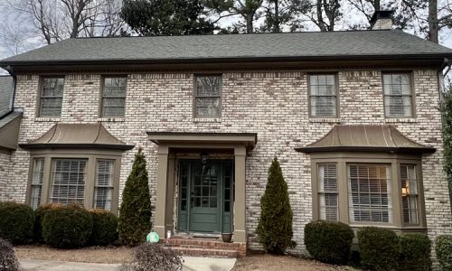 brick exterior after romabio classico limewash