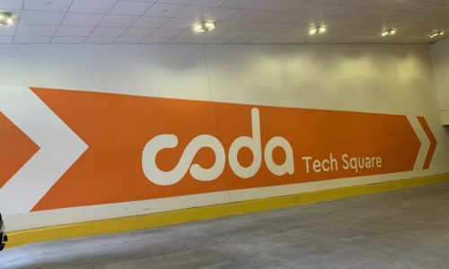 Repainted Parking Garage Signage