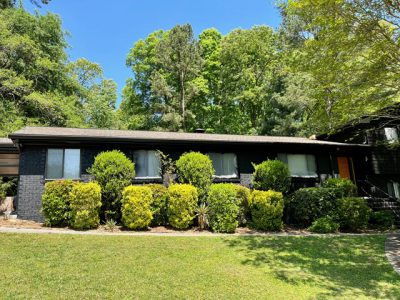 photo of repainted brick home in sandy springs