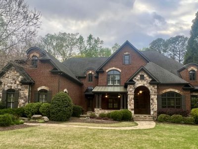 photo of repainted brick exterior in dunwoody