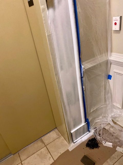 repainted elevator door trim in dunwoody - before Preview Image 3