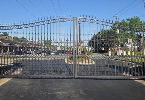 Repainted Access Gate, Call Box, and Lights
