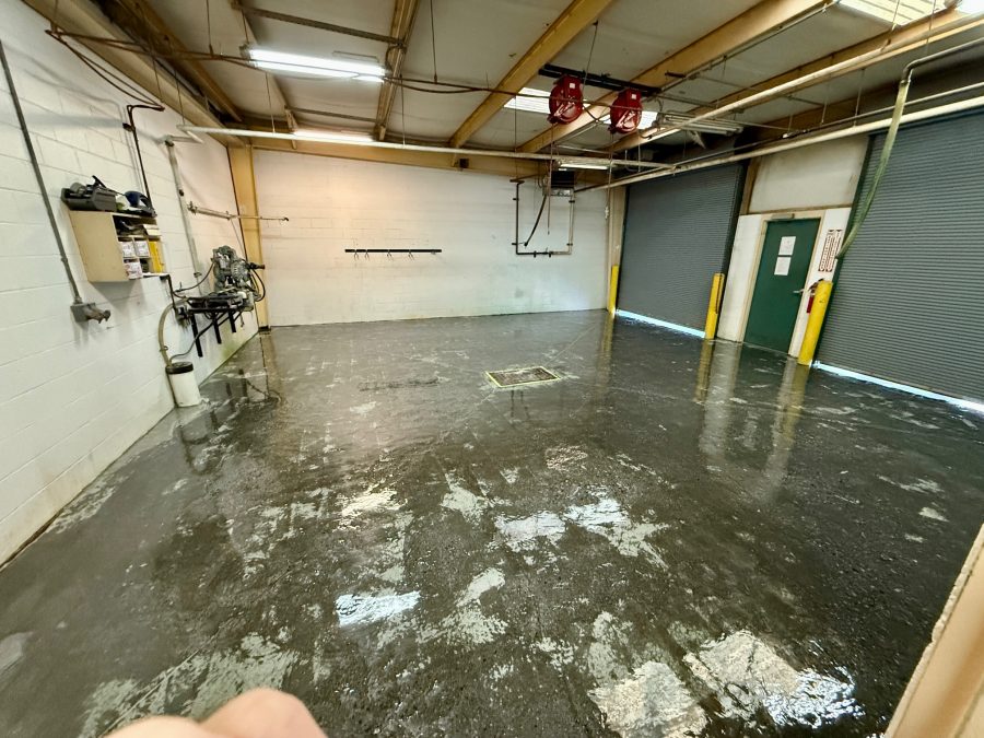 industrial floor after old coating and stains were removed Preview Image 5