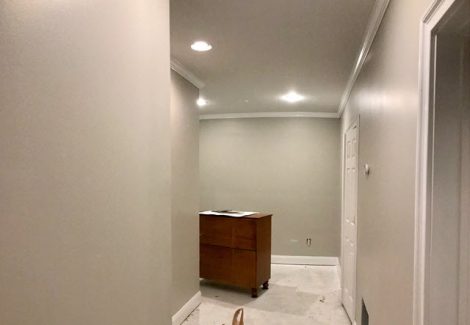photo of repainted basement walls in sandy springs