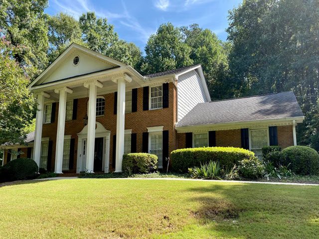 repainted brick exterior home in sandy springs ga - before photo Preview Image 2