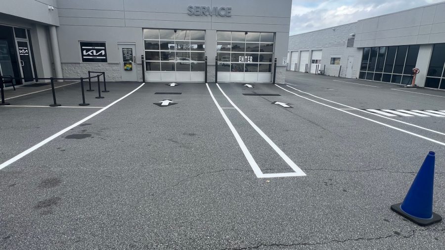 newly painted directional road markings in kennesaw Preview Image 3