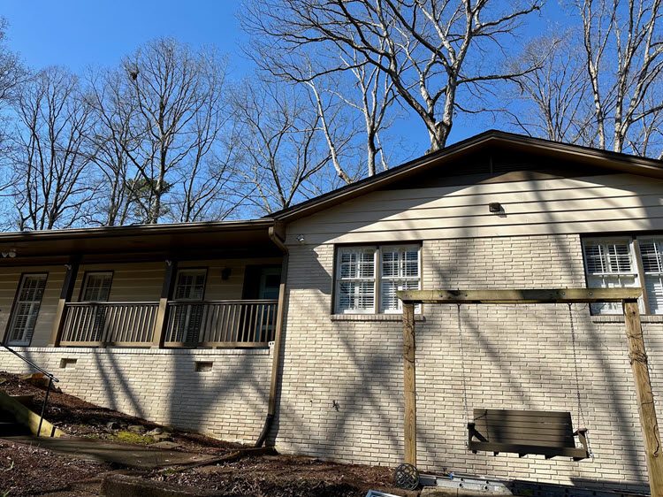 brick exterior before being repainted Preview Image 3