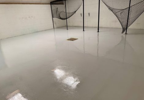 photo of re-coated industrial floor in sandy springs