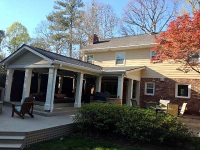 photo of repainted back of home in dunwoody georgia