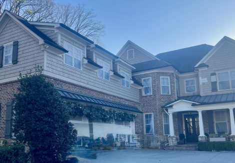 brick home in sandy springs georgia before being painted
