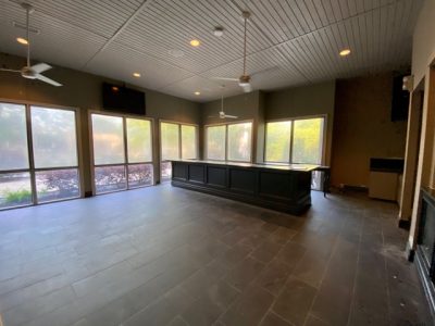 photo of repainted country club snack area in sandy springs