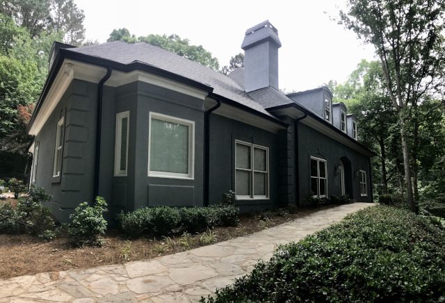 exterior of house after being repainting in sandy springs - side/front view Preview Image 3