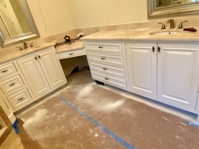 repainted bathroom cabinets Preview Image 9